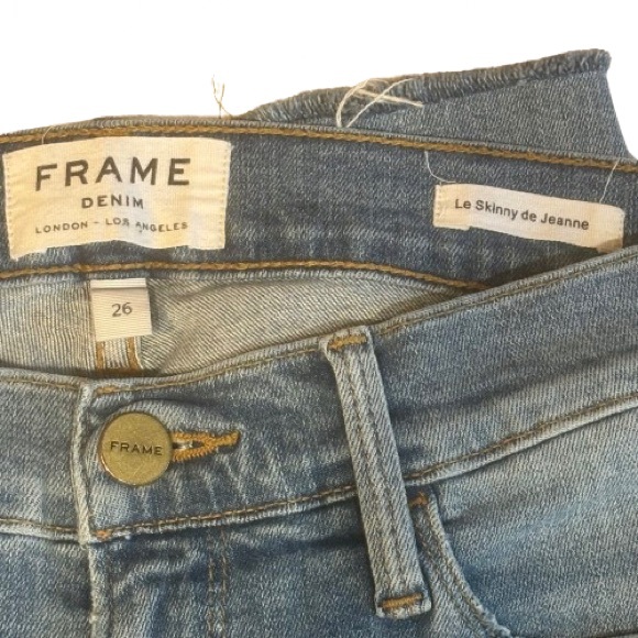 NWOT FRAME Denim Los Angeles Le Skinny de Jeanne Jackwood Blue Jeans Size 26 - Picture 5 of 7